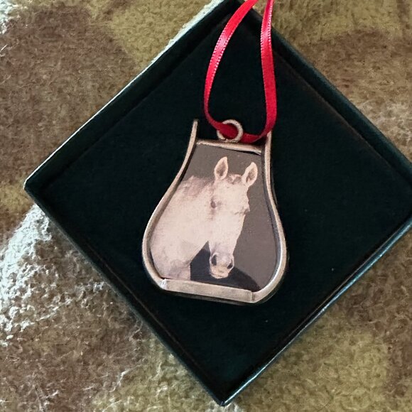 Western Stirrup Silver Picture Frame Ornaments – LOT of 2, NWT - Picture 3 of 8